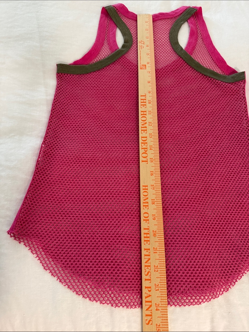 Zadig & Voltaire Hot Pink Mesh Fishnet  Tank  sz S - Picture 9 of 9